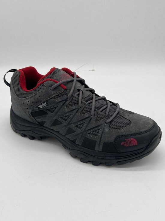 The North Face Mens Size 9 Vibram Sole Hiking Shoe Single Right Gray & Red - Picture 1 of 9